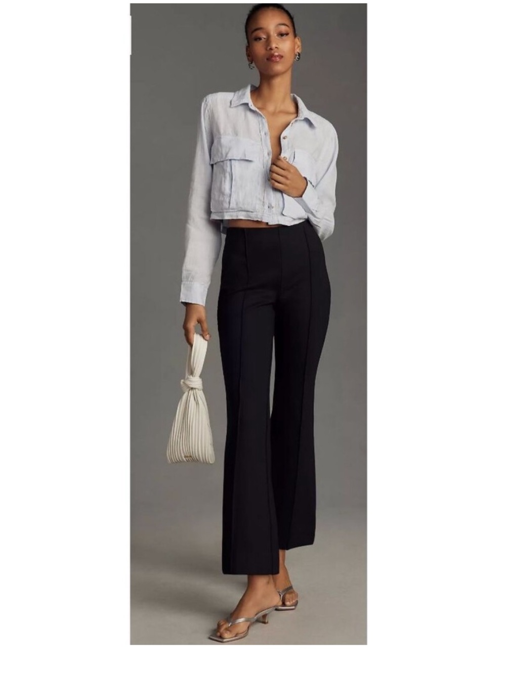 Anthropologie Maeve Margot Kick Flare Stretch Trousers SP